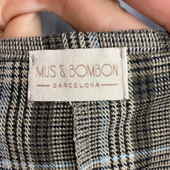 Mus & Bombon Epidot Plaid Adjustable Strap Jumpsuit | Made in Spain | Size M - Picture 8 of 15